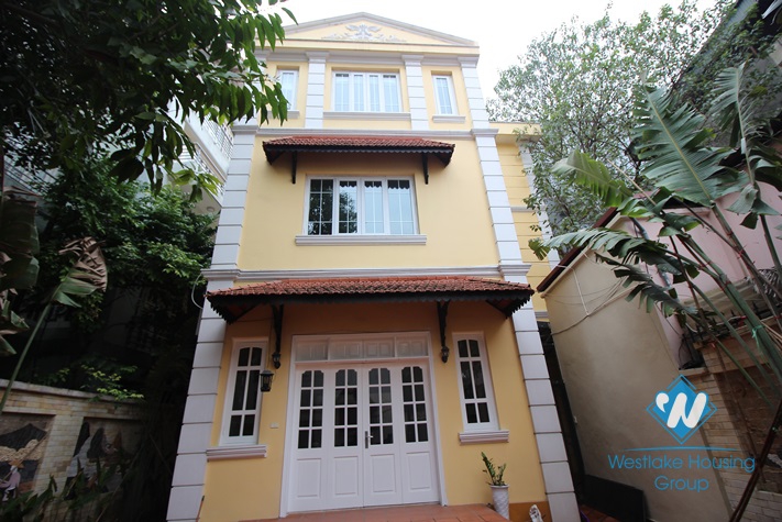 Lovely villa for rent on To Ngoc Van, Tay Ho, Hanoi City